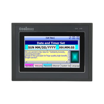 EX3G 4.3'' 5'' 7'' and 10.2'' hmi touch panel with plc i/o all in one