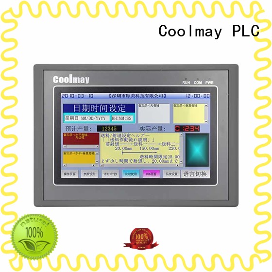 touchscreen PLC with HMI color for textile machinery Coolmay